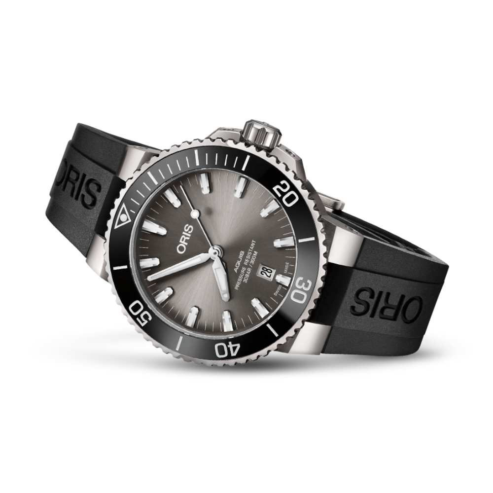 01 733 7730 7153-07 4 24 64TEB AQUIS TITANIUM DATE | ORIS / オリス