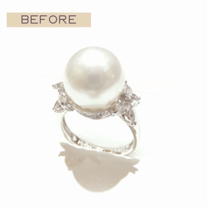白蝶真珠のリングをペンダントトップ_とちぎ時計宝石修理研究所